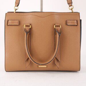Rebecca Minkoff Purse 12 x 10 x 5 Brown Gold Inner Pockets Shoulder Crossbody